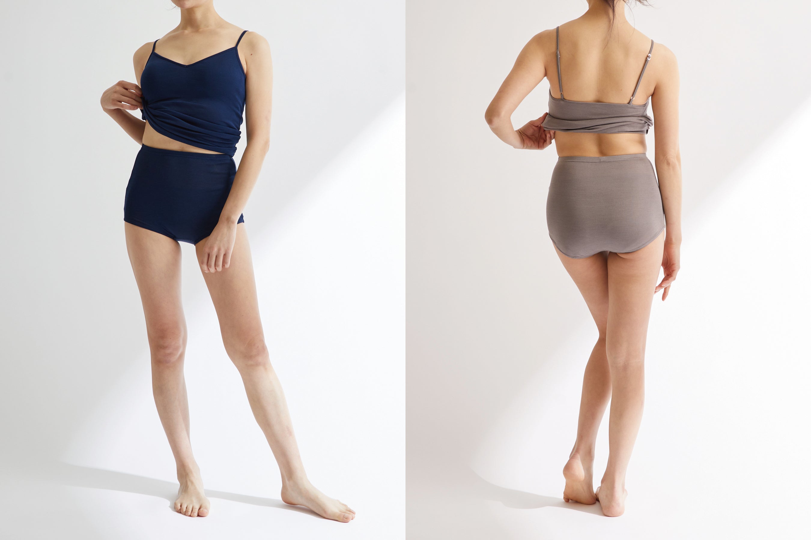 シルク100%ショーツにハイウエスト・ローレッグタイプが誕生しました