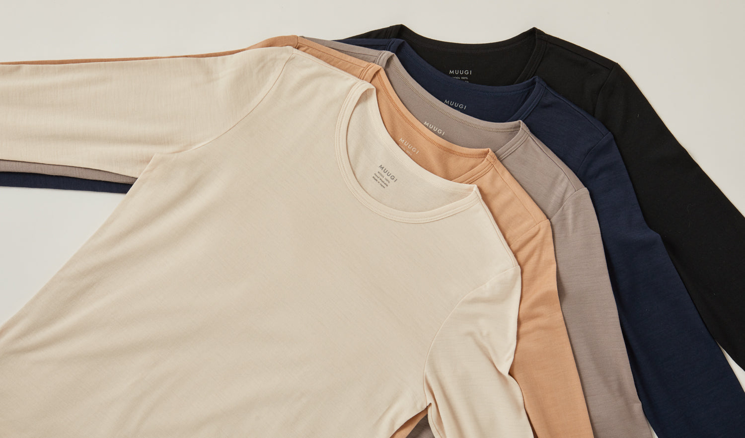 メリノウール100%のベーシックな長袖カットソーができました