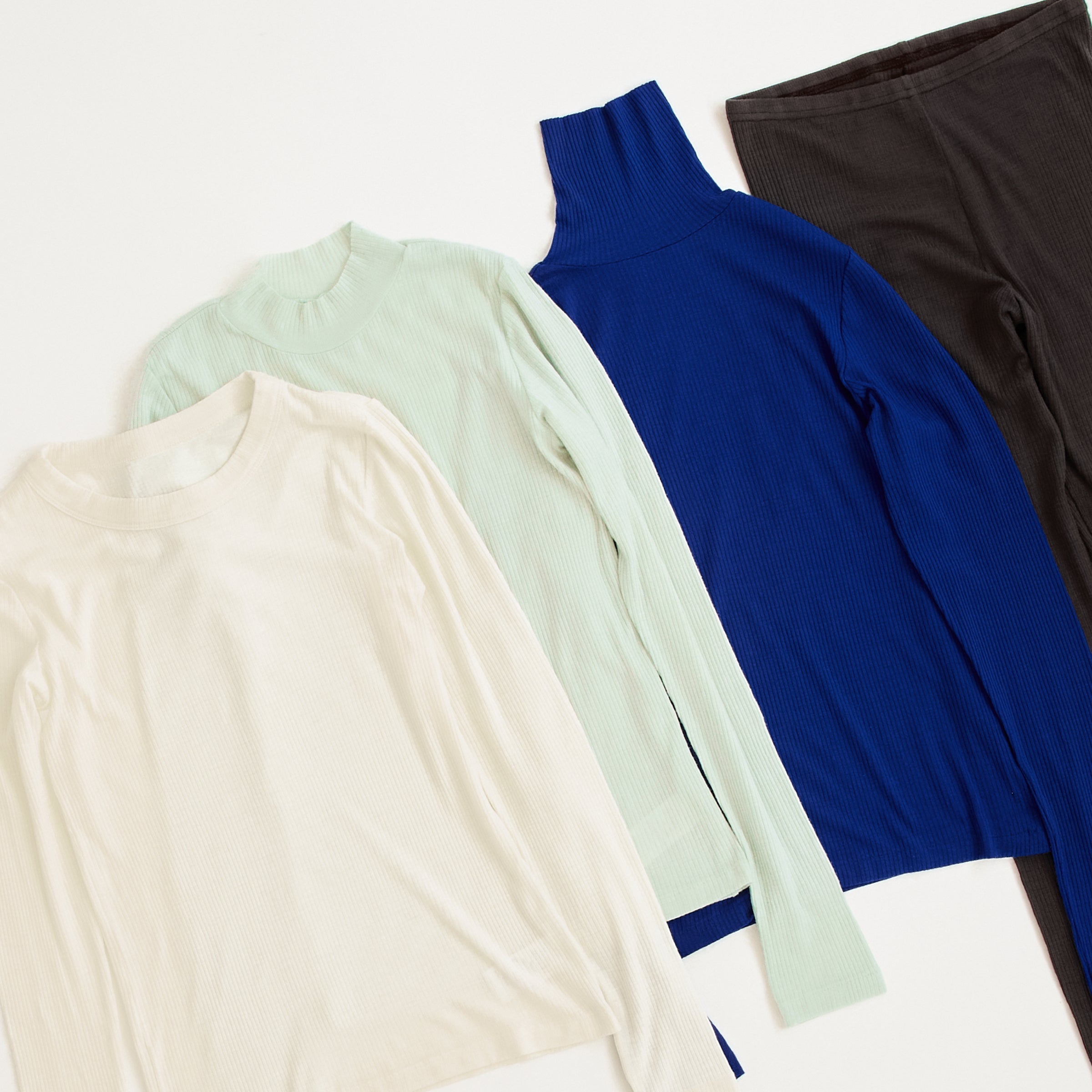 超極細メリノウール100%のリブシリーズが誕生しました