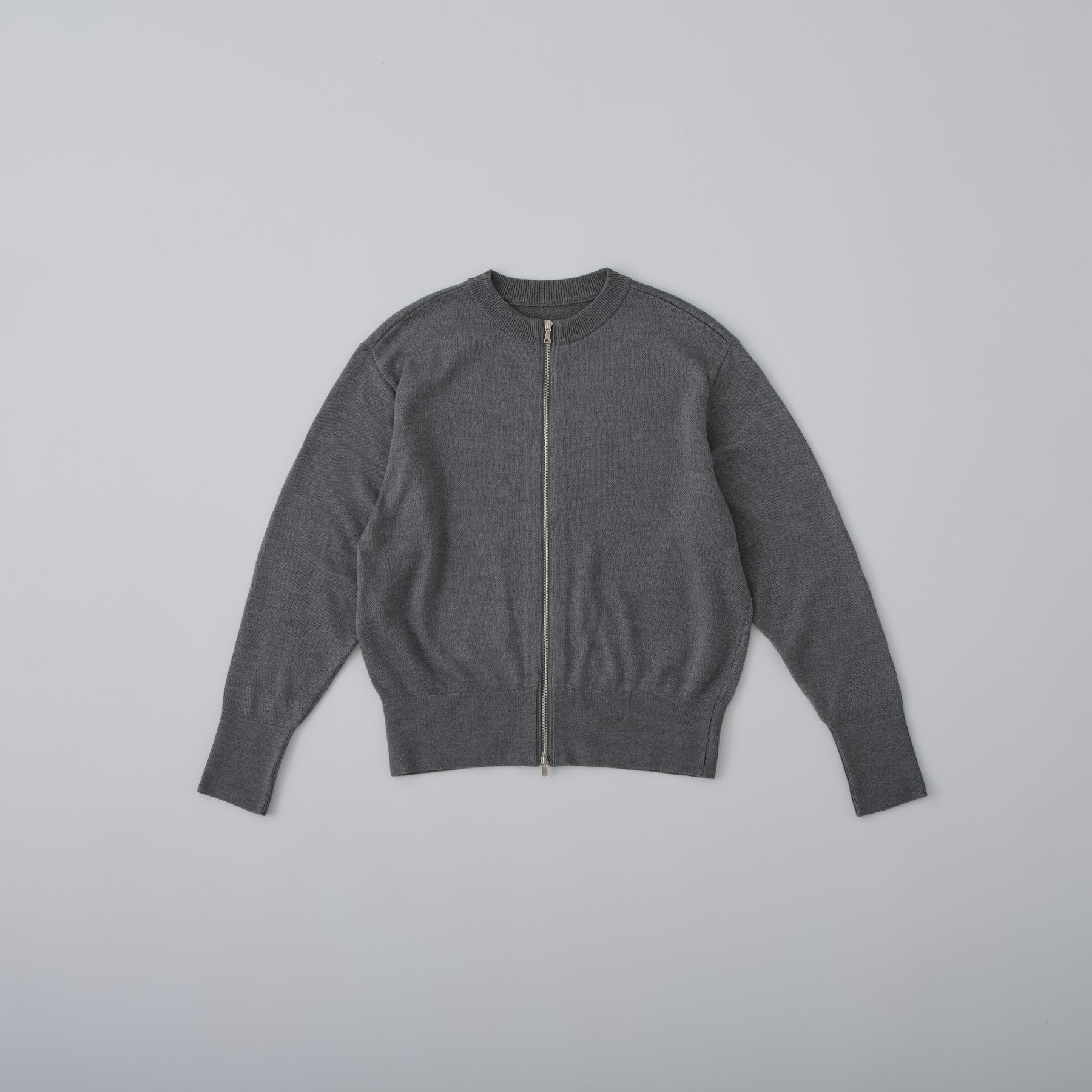 起毛シルクニット ダブルジップカーディガン - 2サイズ・4色