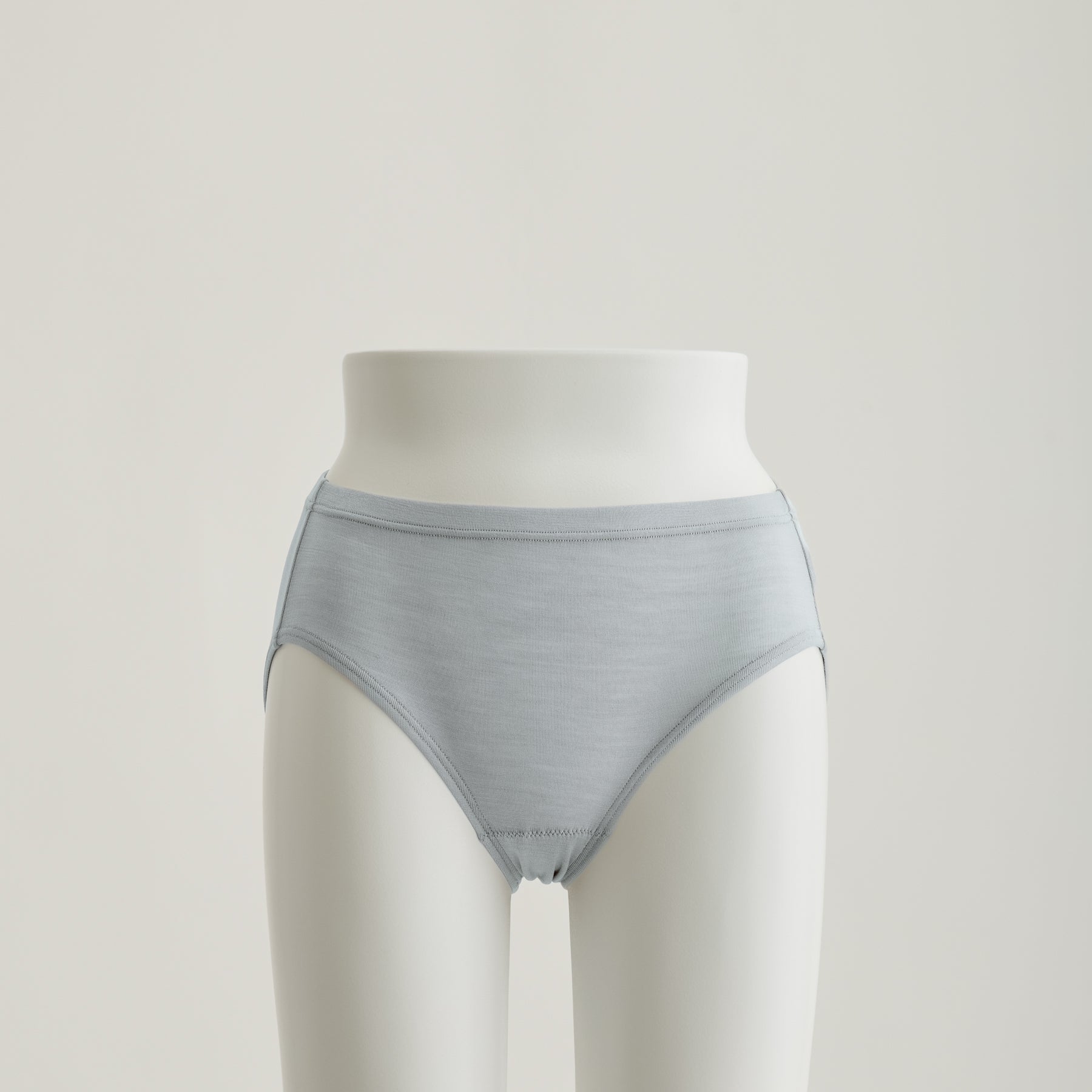 シルク100%レギュラーショーツ, パウダーブルー