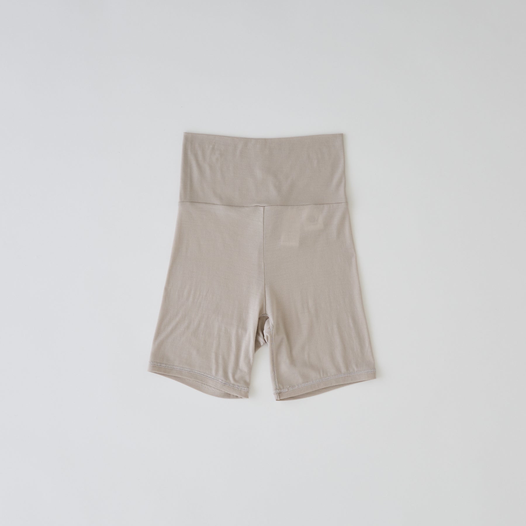 メリノウール100%天竺 2分丈インナーボトム, オイスター