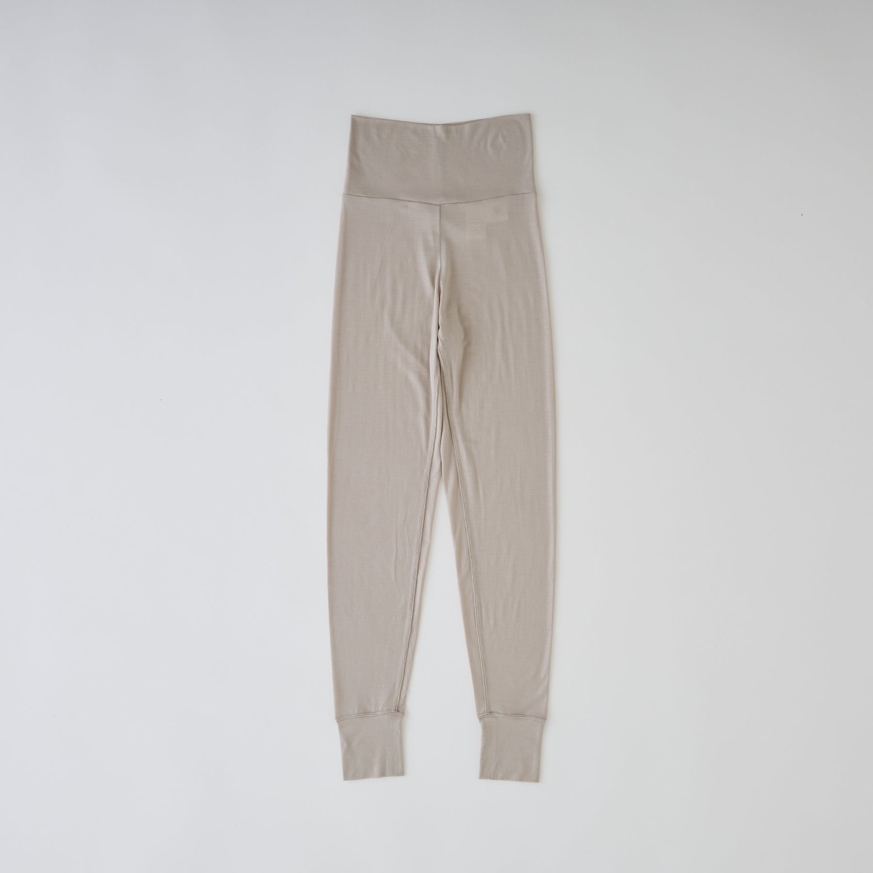 メリノウール100%天竺 レギンス, オイスター