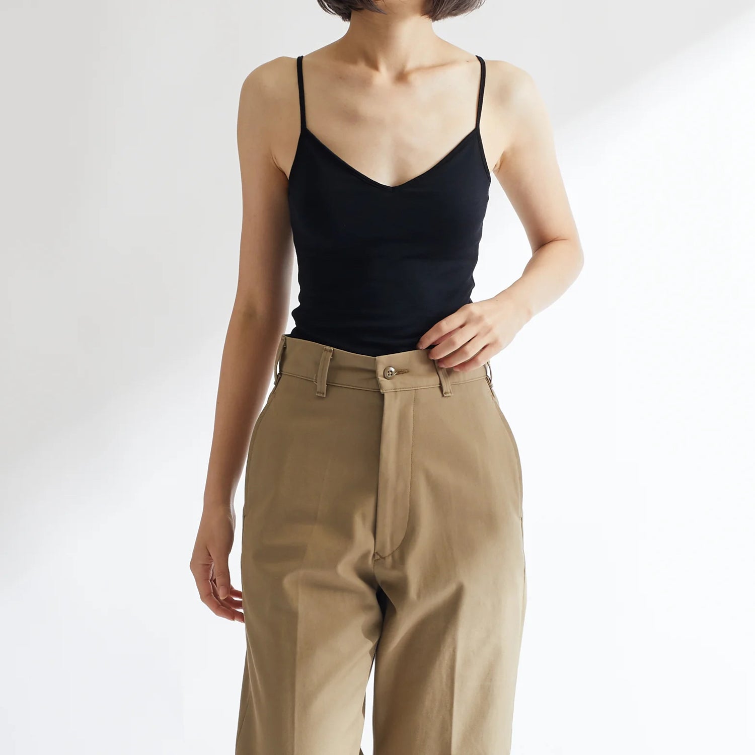 100% Silk Camisole in Black