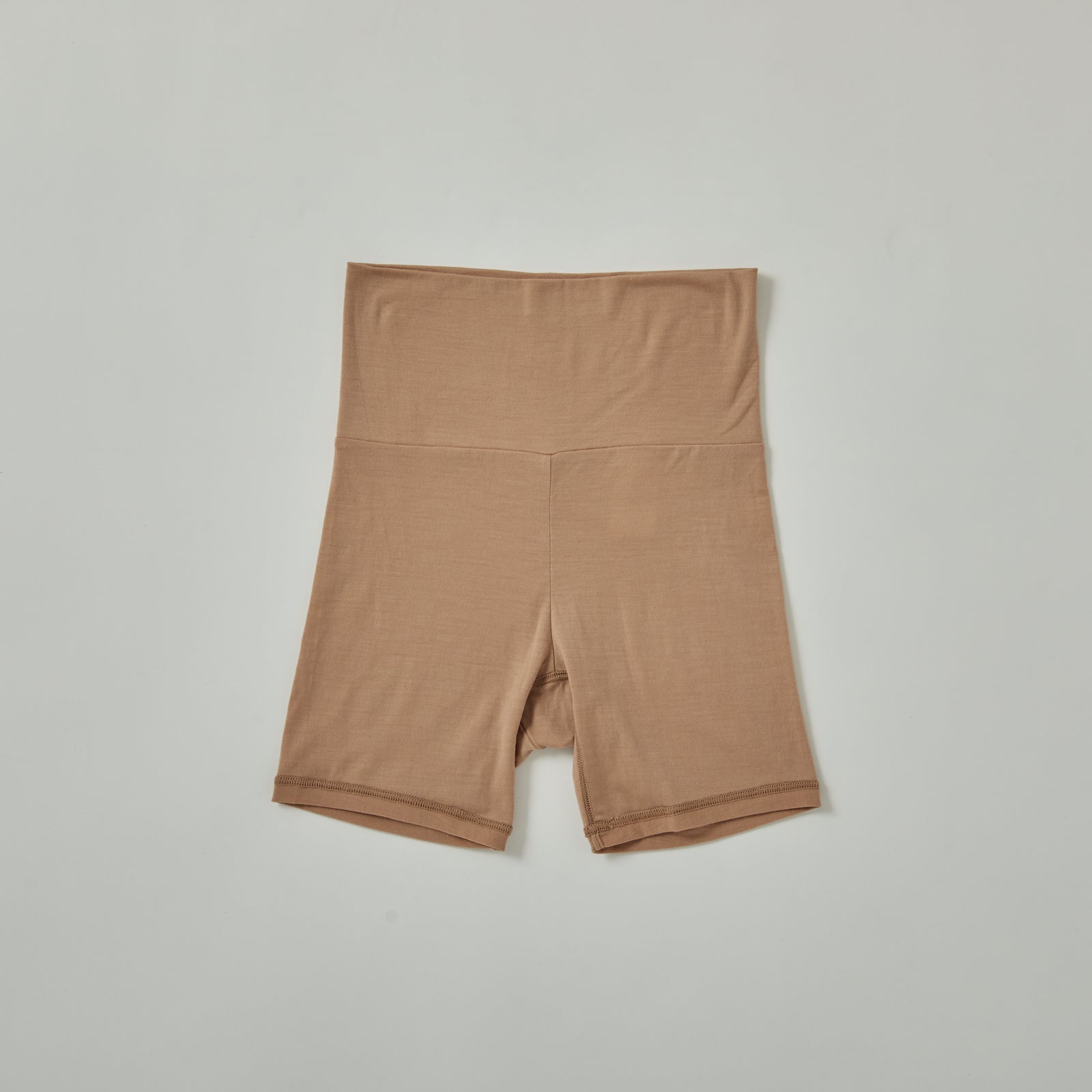 メリノウール100%天竺 2分丈インナーボトム, 2022年モデル, キャメル