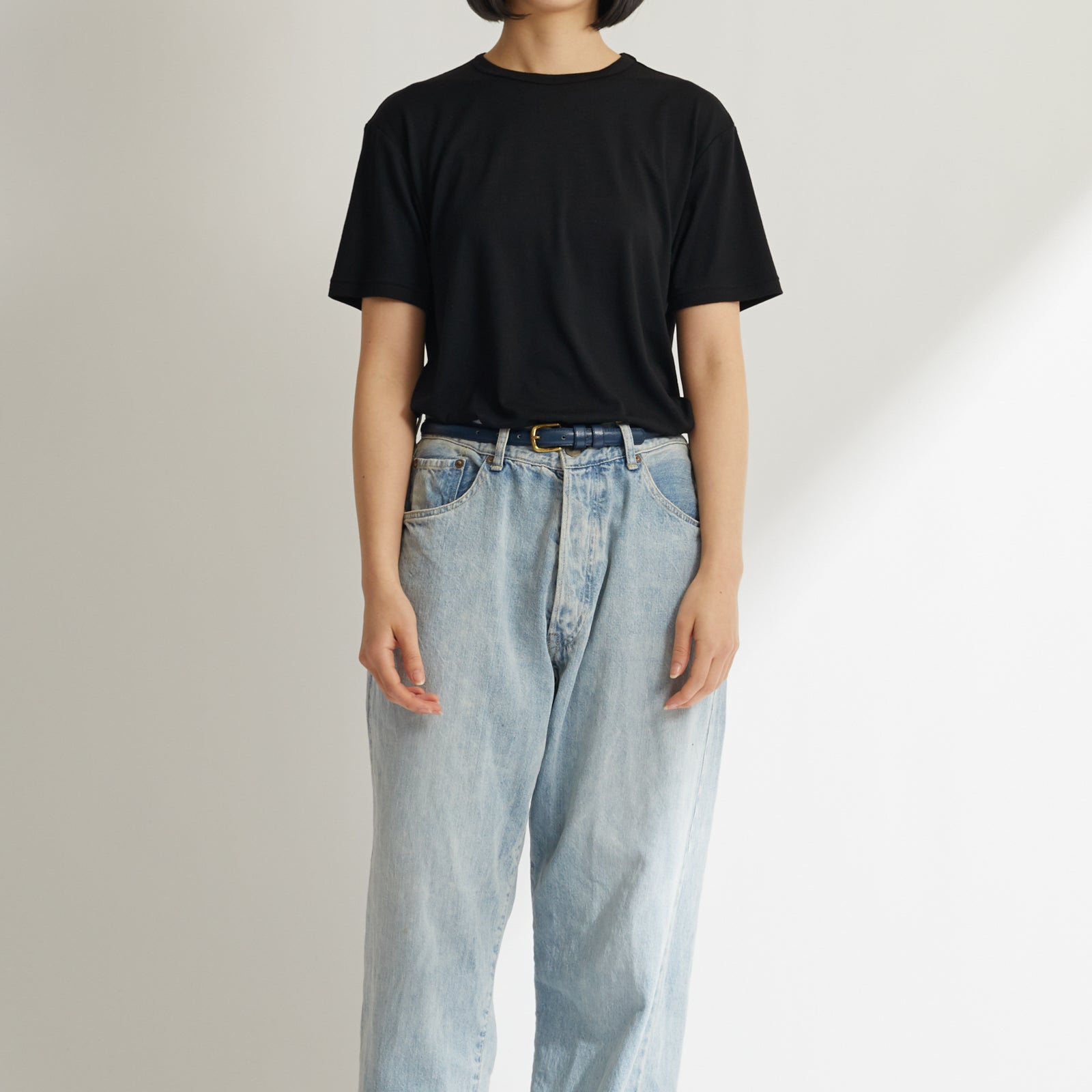 Men's 100% Merino Wool Jersey Short Sleeve Tee in Black (2023 model)