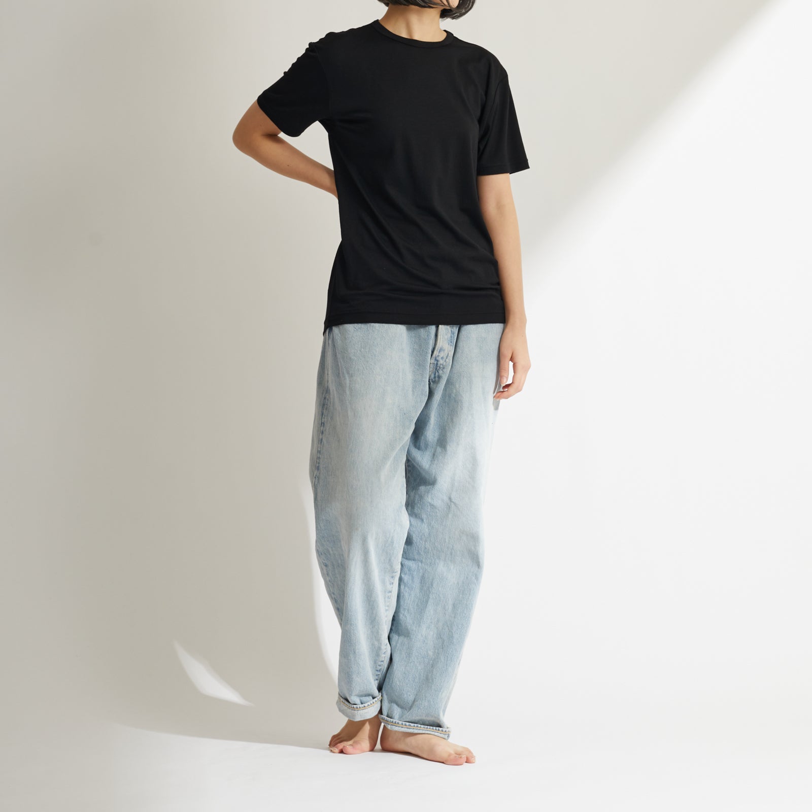 Men's 100% Merino Wool Jersey Short Sleeve Tee in Taupe (2023 model)