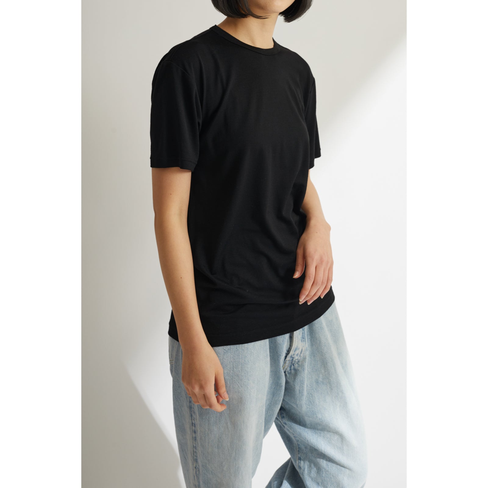 Men's 100% Merino Wool Jersey Short Sleeve Tee in Taupe (2023 model)