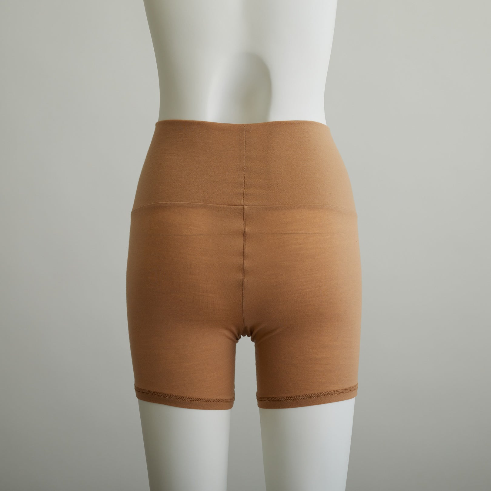 メリノウール100%天竺 2分丈インナーボトム, 2022年モデル, キャメル