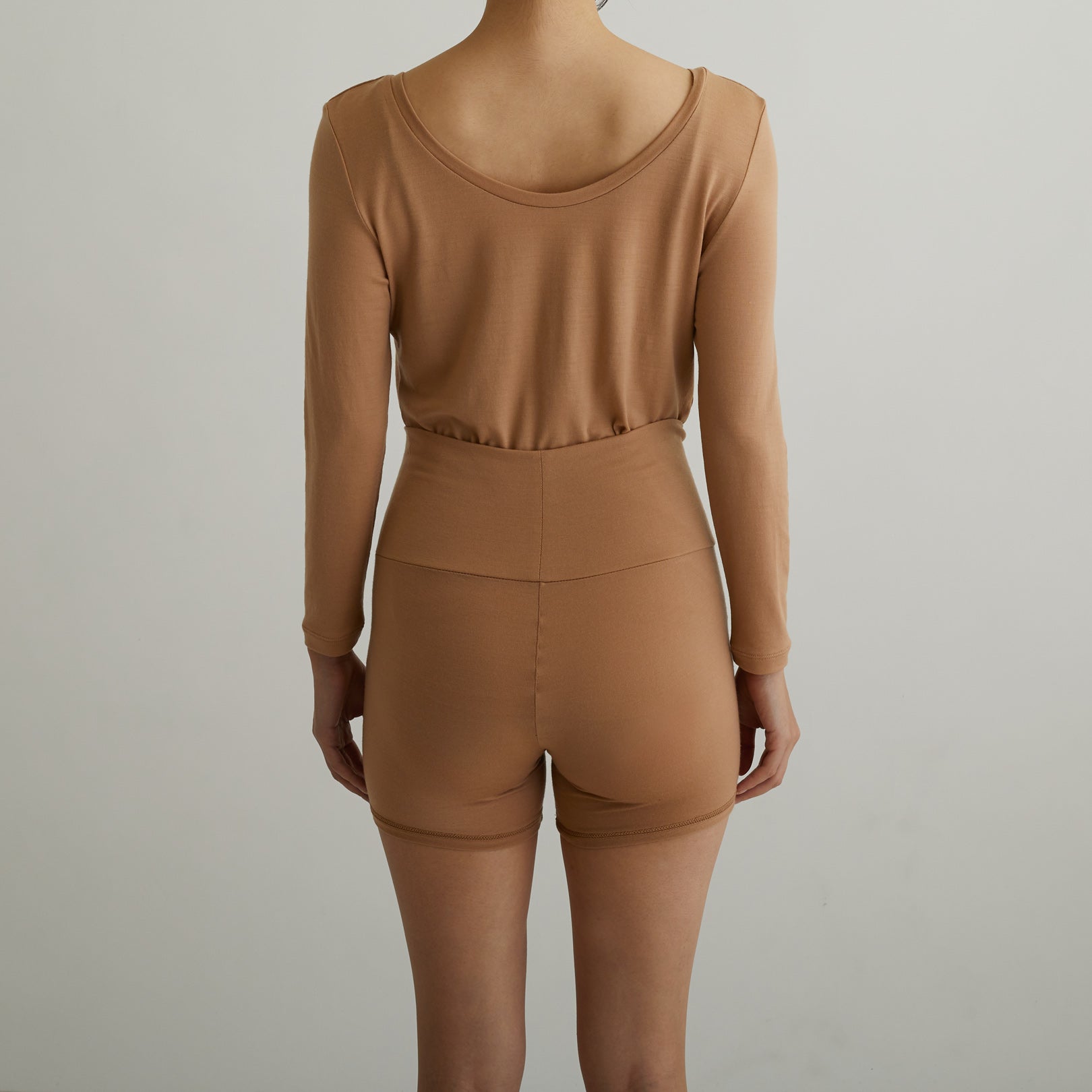 メリノウール100%天竺 2分丈インナーボトム, 2022年モデル, エクリュ