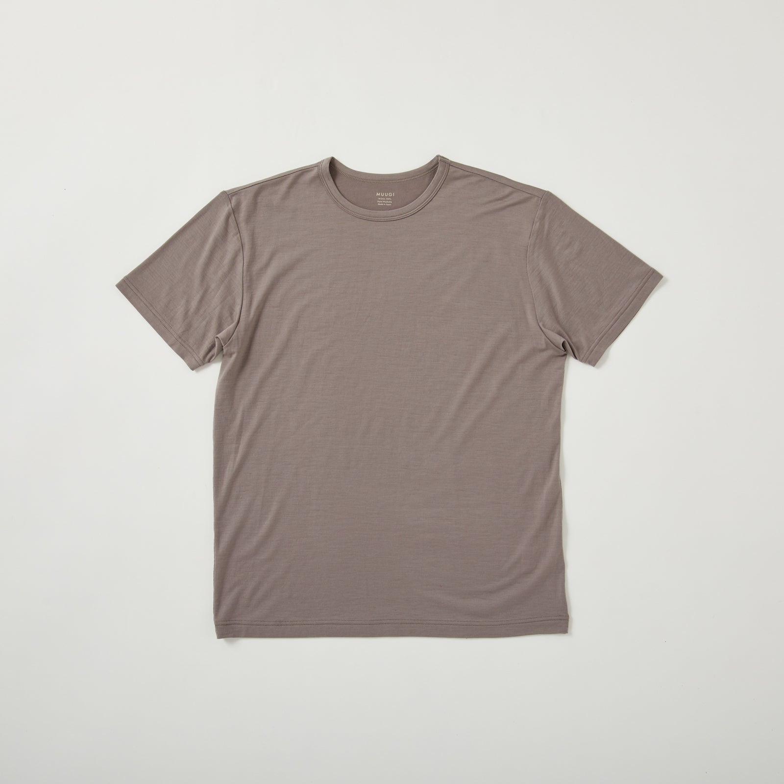MEN'S メリノウール100%天竺 半袖Tシャツ - 2サイズ・3色