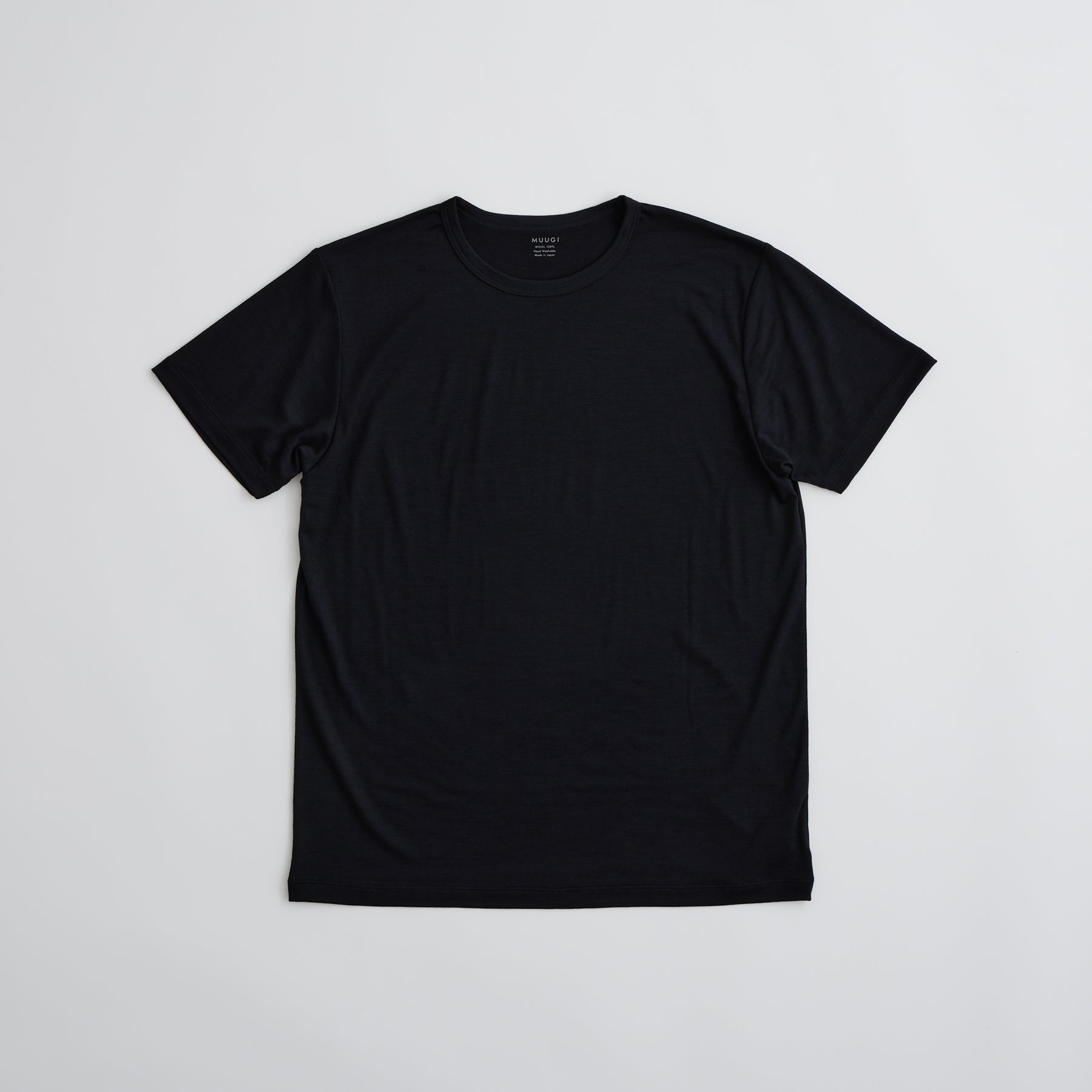 MUUGI Men's 100% Merino Wool Jersey Short Sleeve Tee