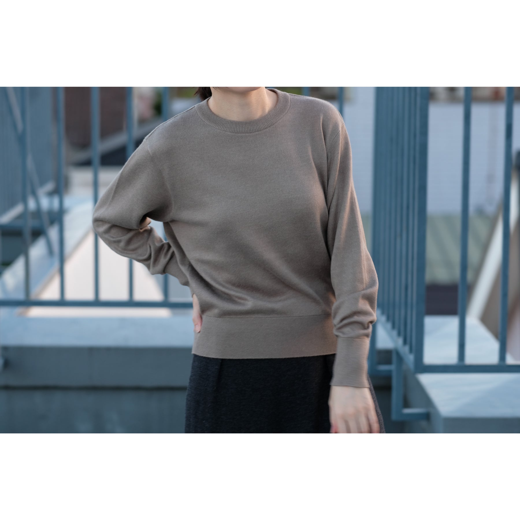 Silk crew neck clearance sweater