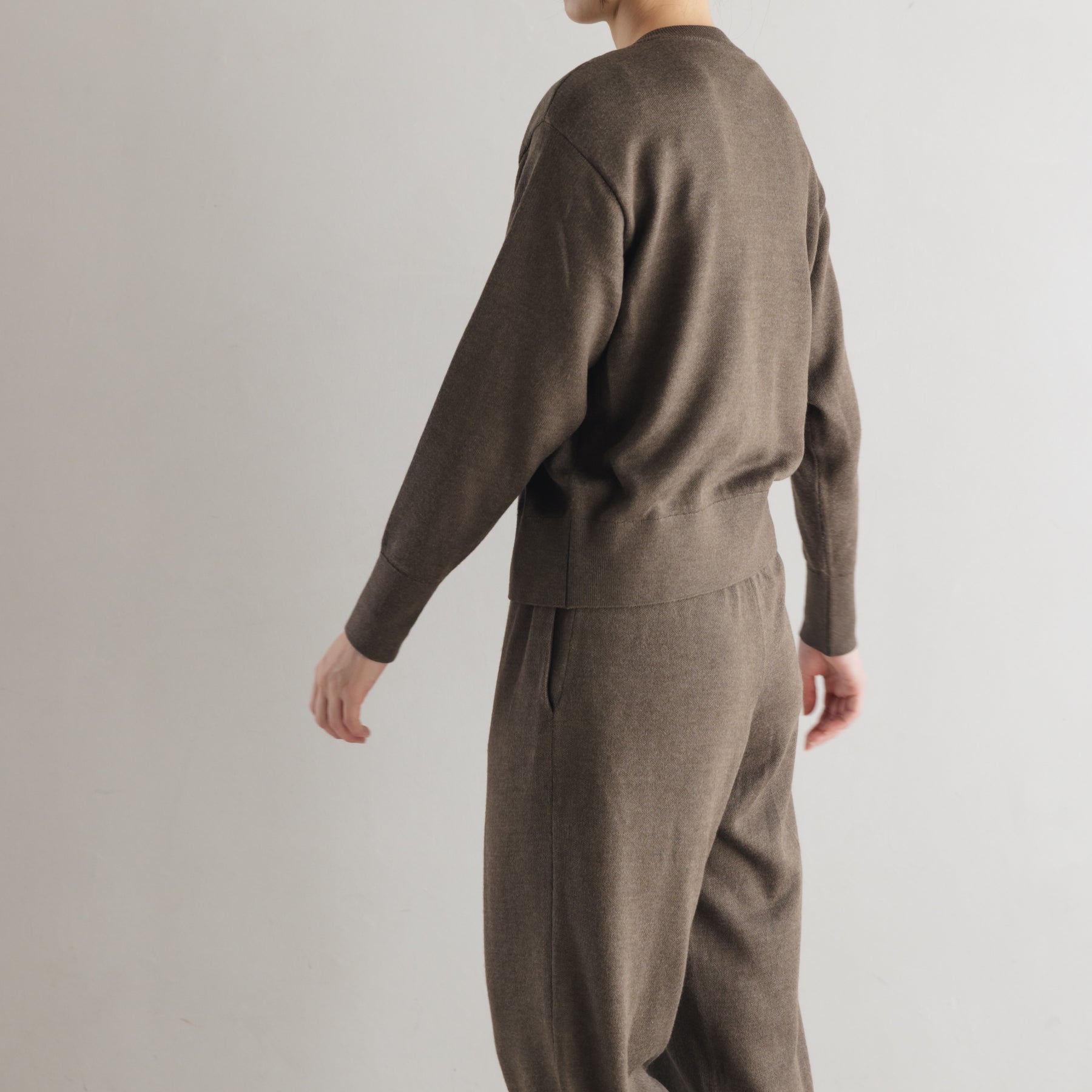 MINUS マイナス　WALDESジップ　ジップアップカーディガン　ブラウン Acne Studios - ウォッシュ加工ジップアップカーディガン