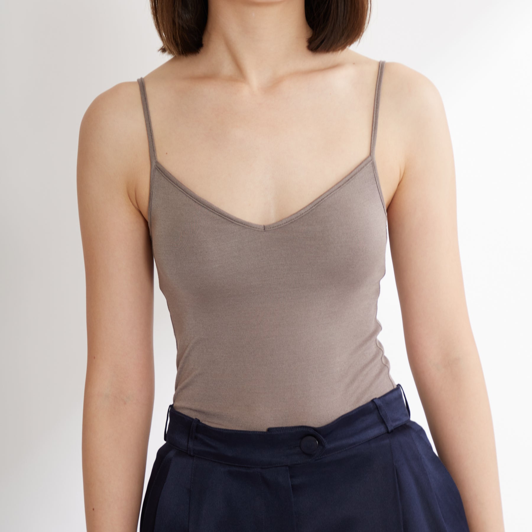 100% Silk Camisole in Taupe